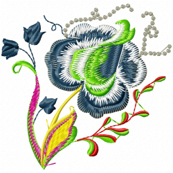 Flowers And Tree Embroidery Design 9 Flowers And Tree Embroidery Design 9